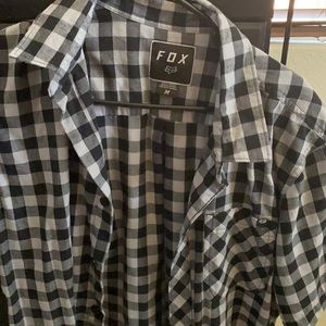 Fox button up